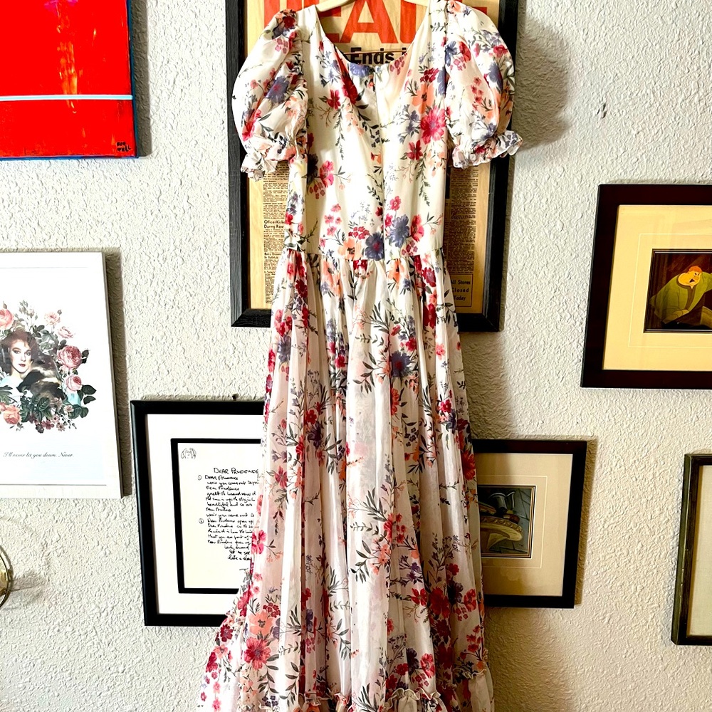 JessaKae Glam Floor Length Dress (L) || NEVER WORN!